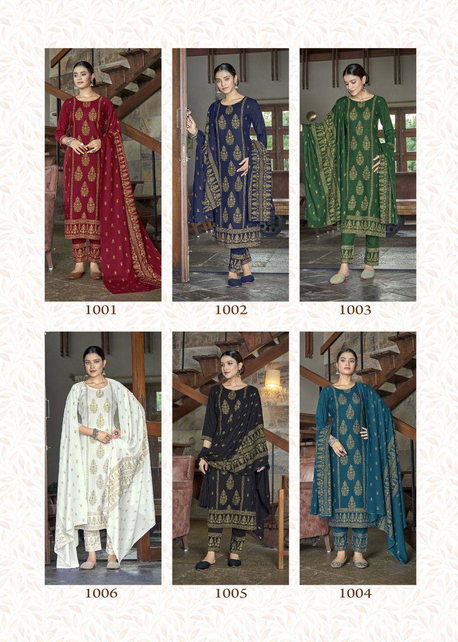 PRACHI V 2 Rayon Designer Fancy Wear Printed Readymade Salwar Suit Collection
